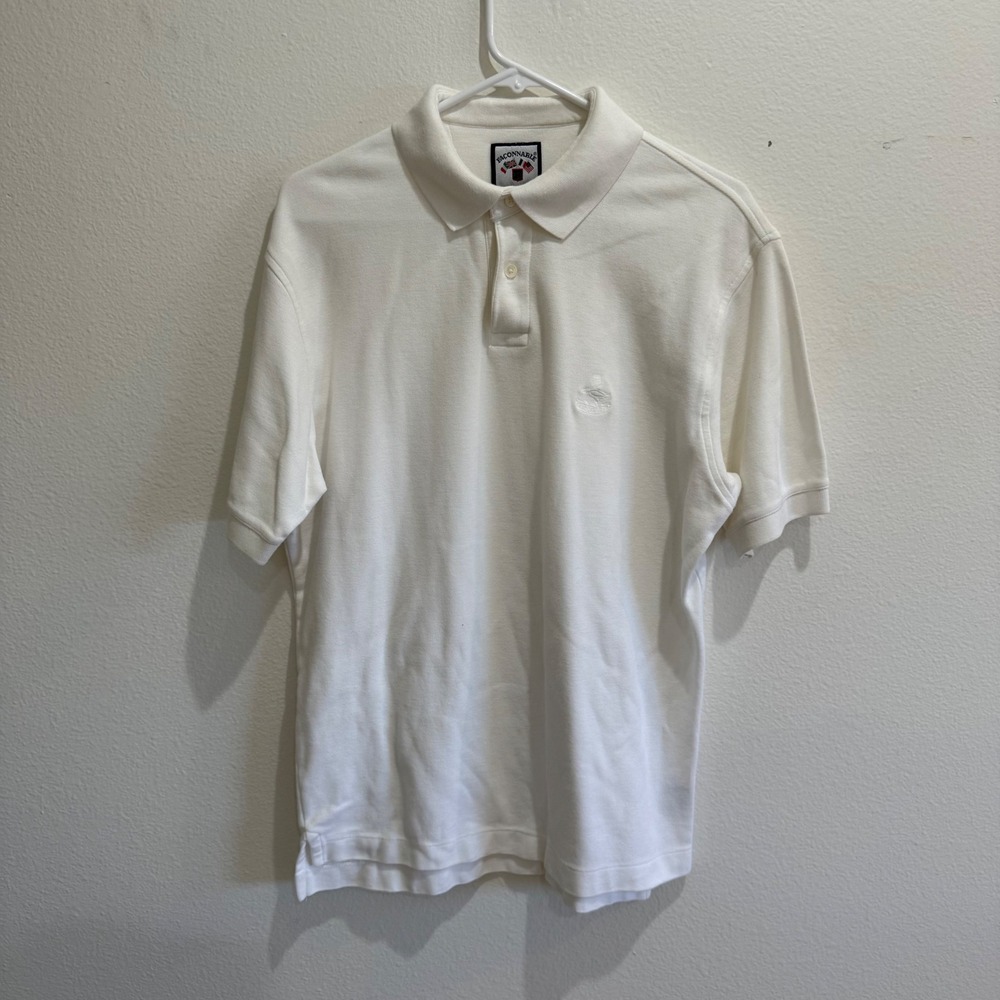 Faconnable Mens W Cotton Pique Short Sleeve Polo Shirt Albert Goldberg Size M